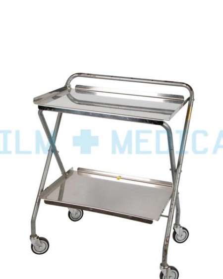 Trolley Rectangular Folding in Stainless Steel